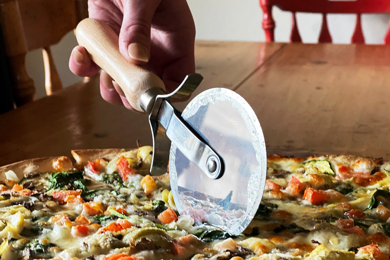 Italian Beechwood Pizza Slicer